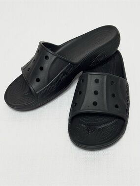 Crocs Baya II Slides Sandals Black  Mens Size 10 / Womens 12
